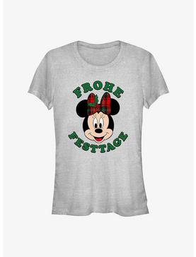 Disney Minnie Mouse Frohe Festtage Happy Holidays in German Girls T-Shirt, , hi-res