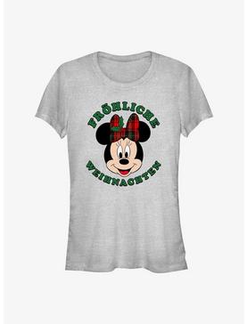 Disney Minnie Mouse Frohliche Weihnachten Merry Christmas in German Girls T-Shirt, , hi-res