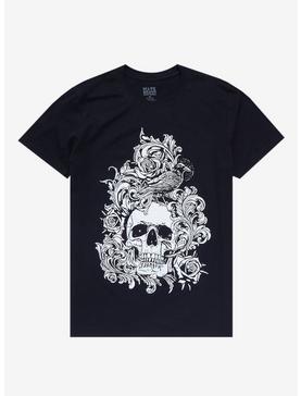Raven Skull Filigree Boyfriend Fit Girls T-Shirt, , hi-res