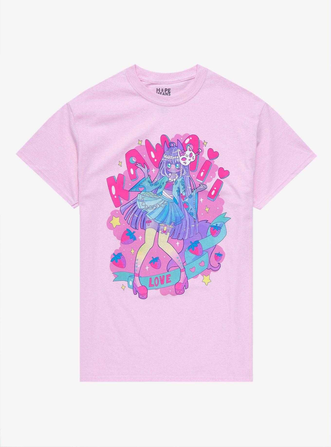 Kawaii Love Boyfriend Fit Girls T-Shirt, MULTI, hi-res