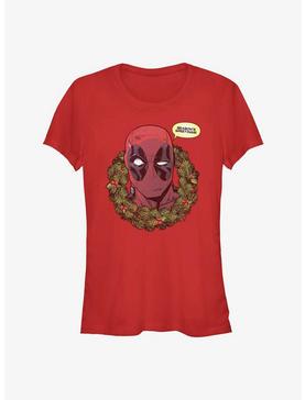 Marvel Deadpool Season's Greetings Wreath Girls T-Shirt, , hi-res
