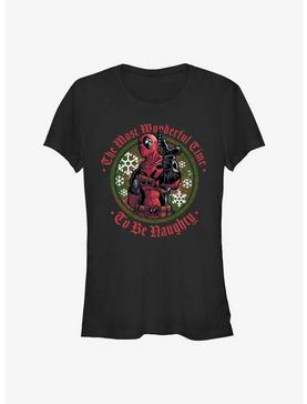 Marvel Deadpool Wonderful Time To Be Naughty Girls T-Shirt, , hi-res