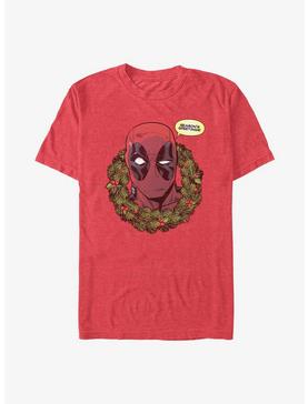 Marvel Deadpool Season's Greetings Wreath T-Shirt, , hi-res