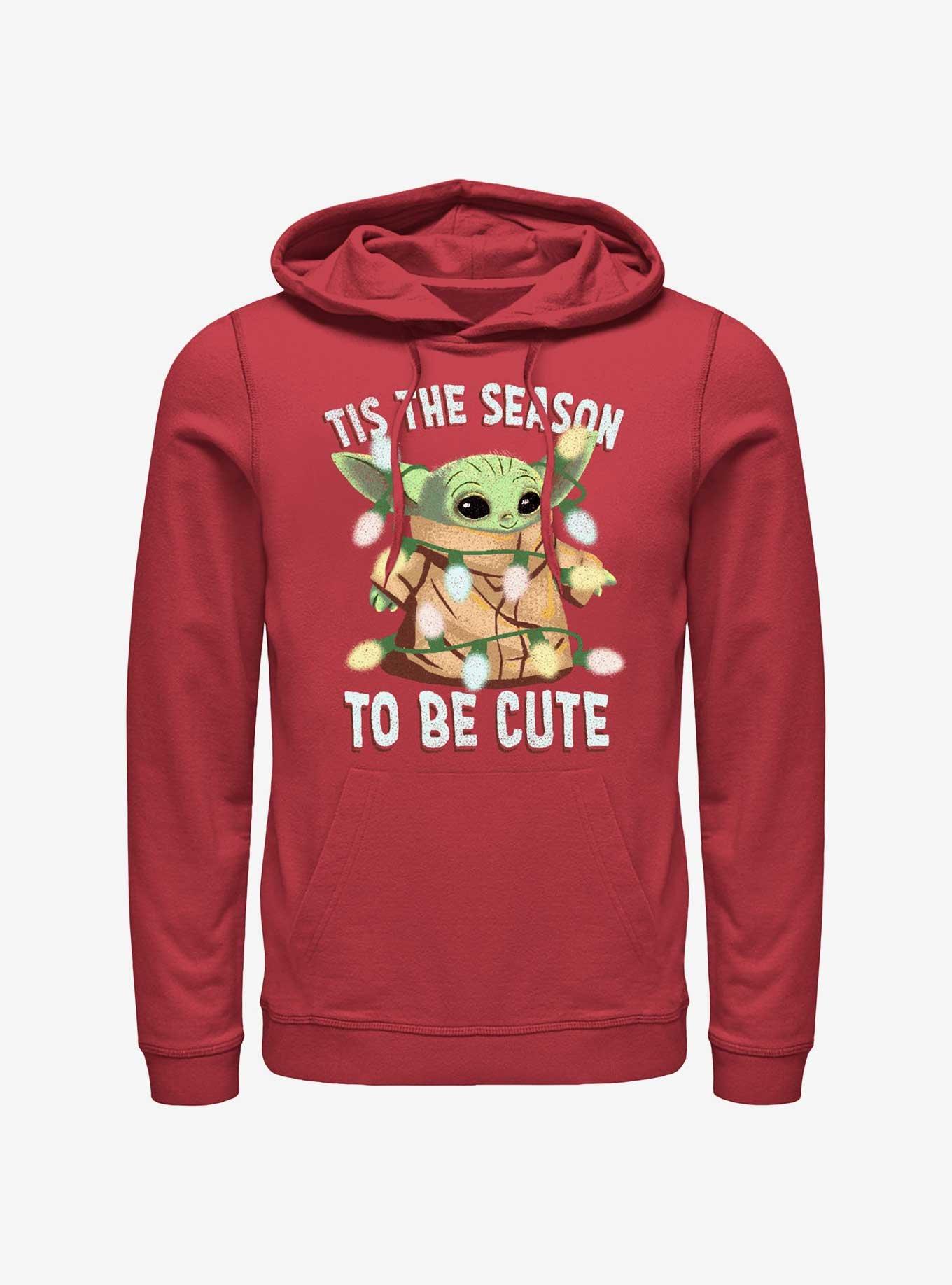 Star Wars The Mandalorian Grogu To Be Cute Hoodie, RED, hi-res
