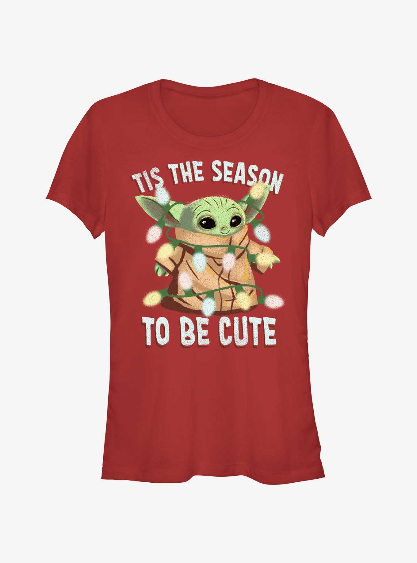 Star Wars The Mandalorian Grogu To Be Cute Girls T-Shirt, RED, hi-res