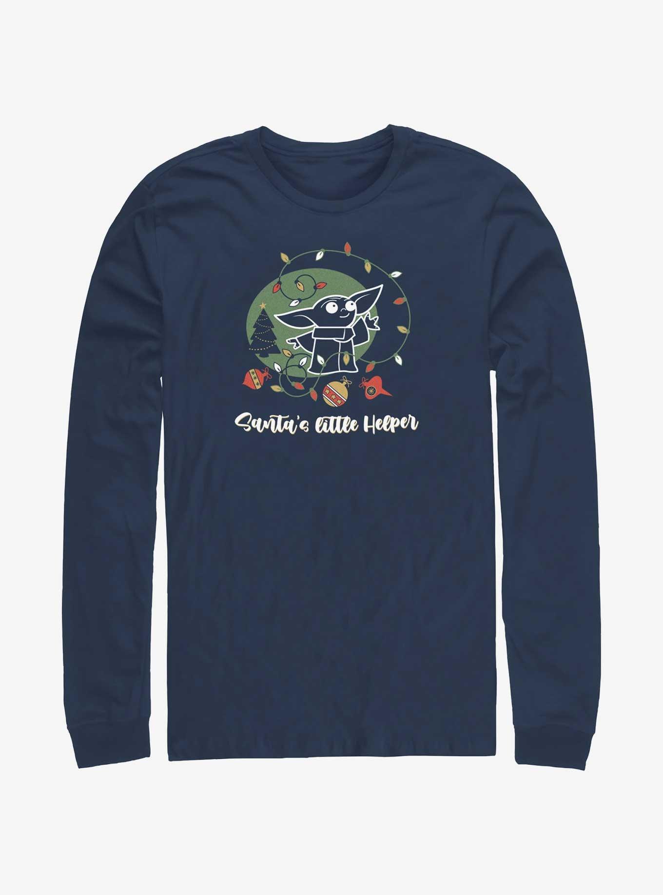 Star Wars The Mandalorian Santa's Helper Long-Sleeve T-Shirt, , hi-res