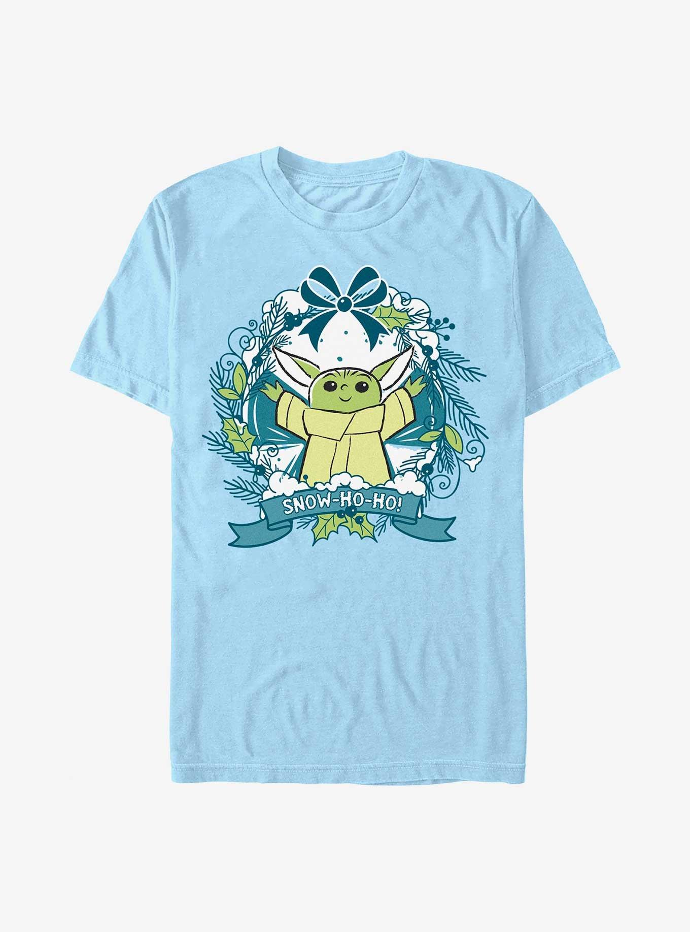 Star Wars The Mandalorian Snow Ho Ho Grogu T-Shirt