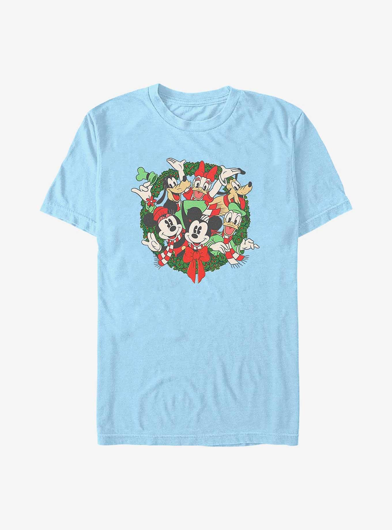 Disney Mickey Mouse & Friends Holiday Wreath T-Shirt