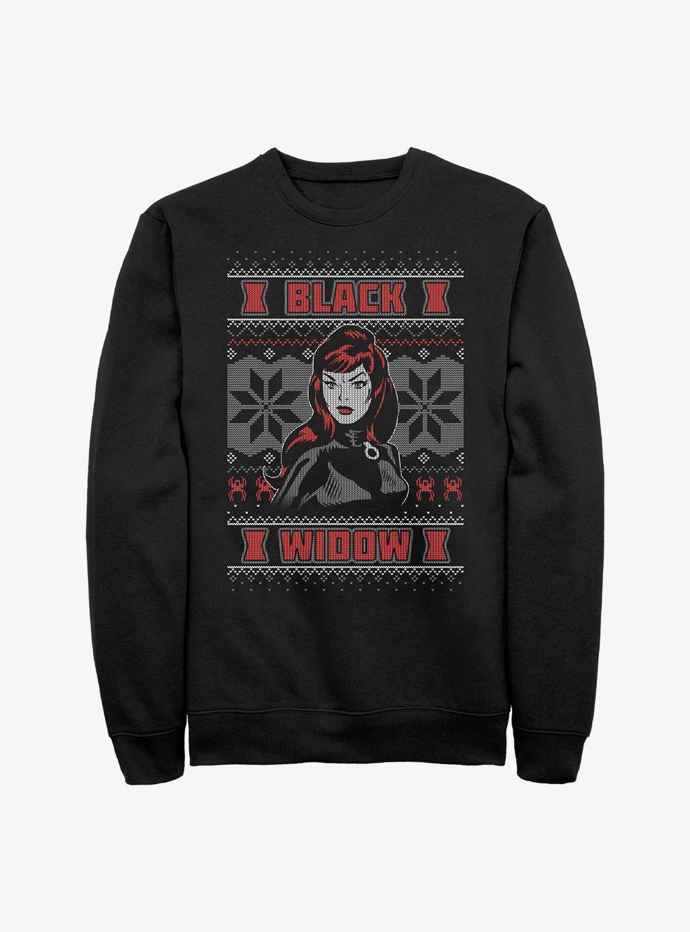 Marvel Black Widow Ugly Christmas Sweatshirt