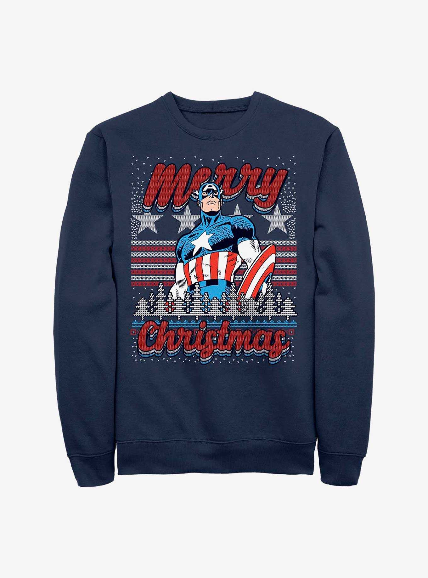 Marvel Captain America Christmas Sweatshirt, , hi-res
