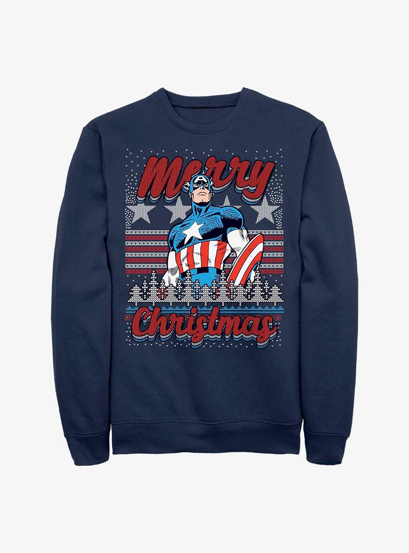 Marvel Captain America Christmas Sweatshirt, , hi-res