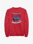 Marvel Holiday Spider-Man Sweatshirt, RED, hi-res