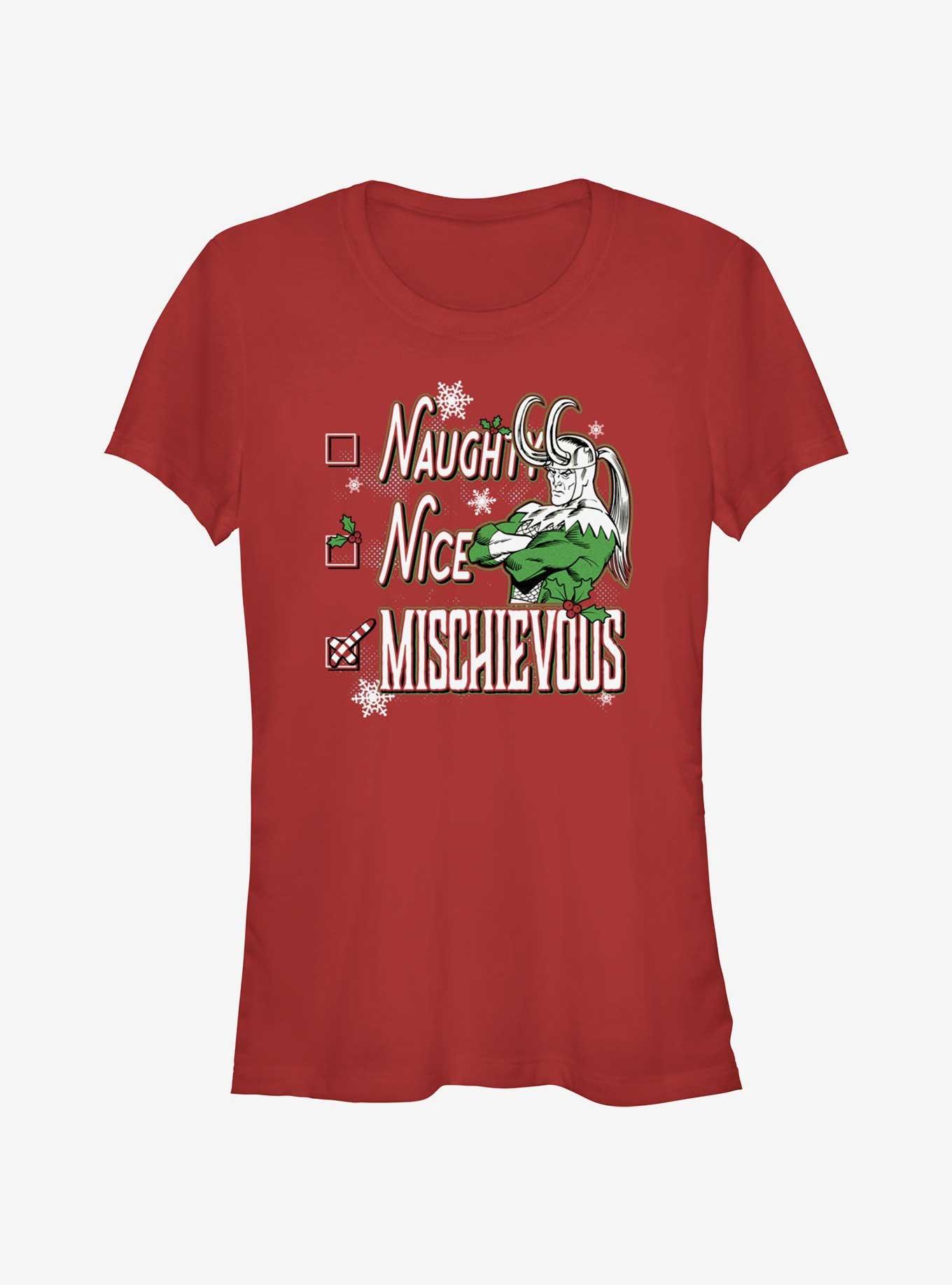 Marvel Loki Choose Mischievous Girls T-Shirt, RED, hi-res