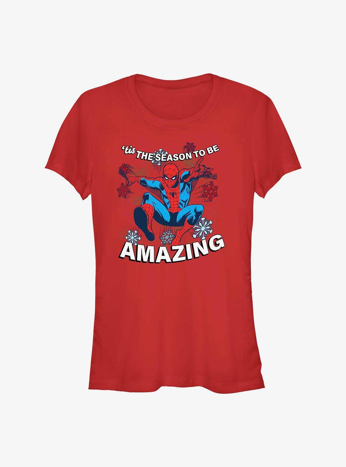 Marvel Holiday Spider-Man Girls T-Shirt, , hi-res