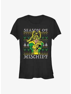 Marvel Loki Mischief Season Ugly Christmas Girls T-Shirt, , hi-res
