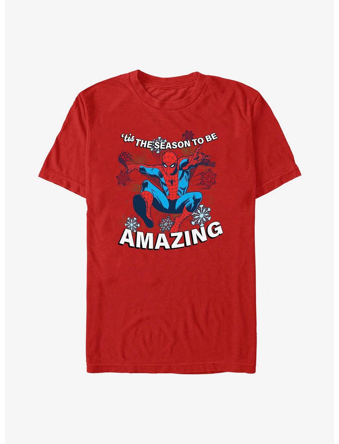 Marvel Holiday Spider-Man T-Shirt, RED, hi-res