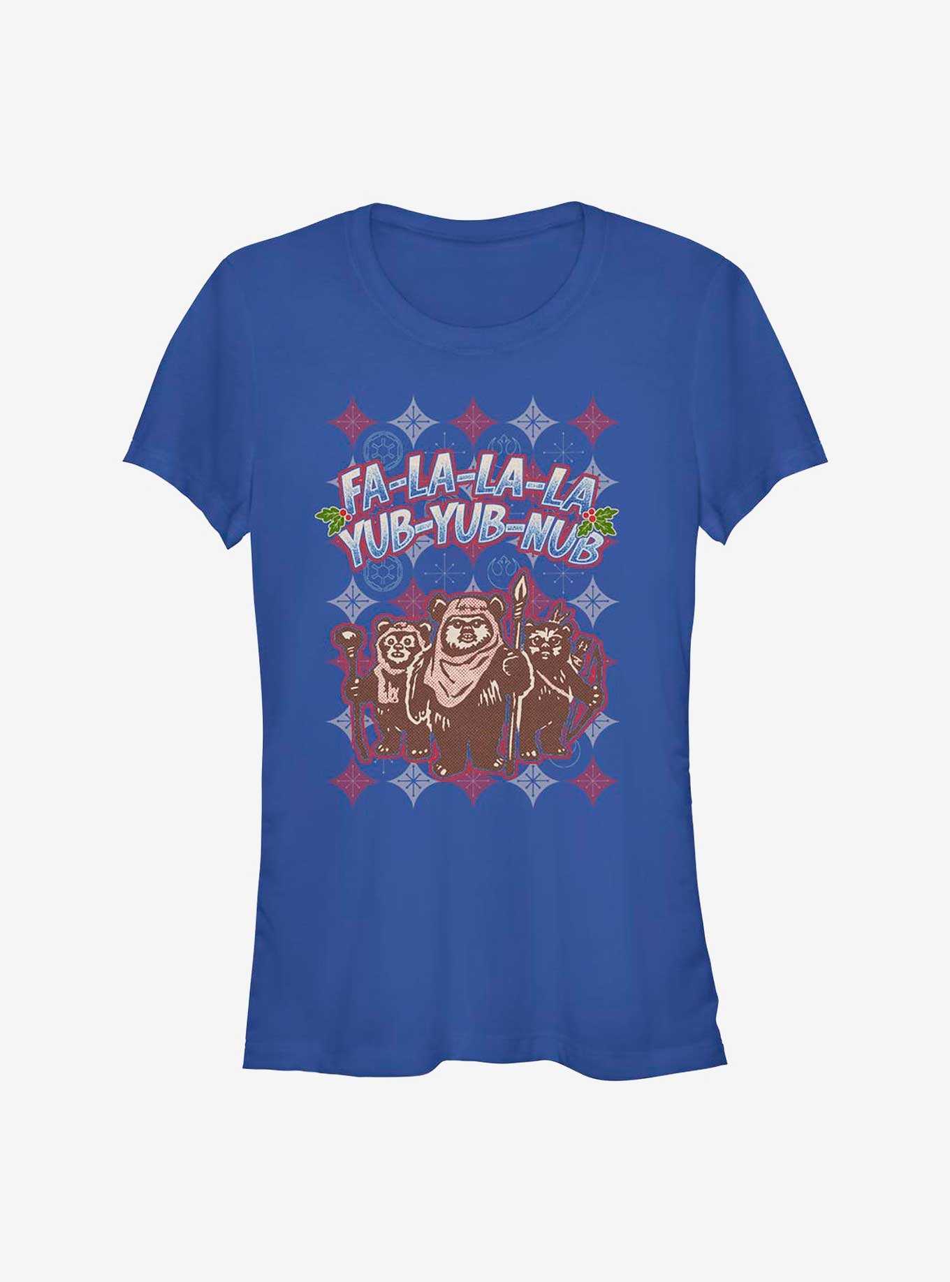 Star Wars Ewok Holiday Festivities Girls T-Shirt, , hi-res