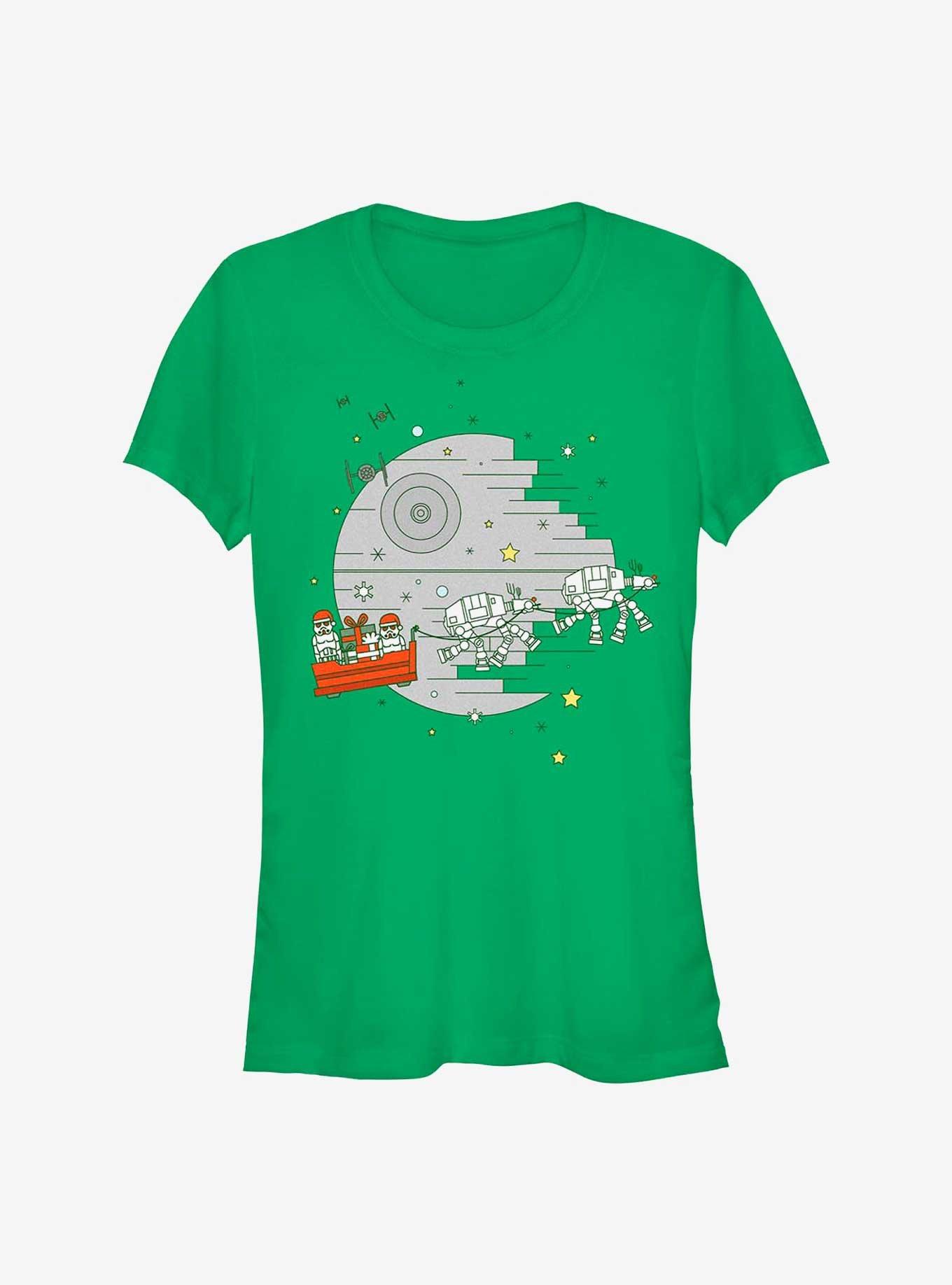 Star Wars Christmas Death Star Girls T-Shirt, KELLY, hi-res