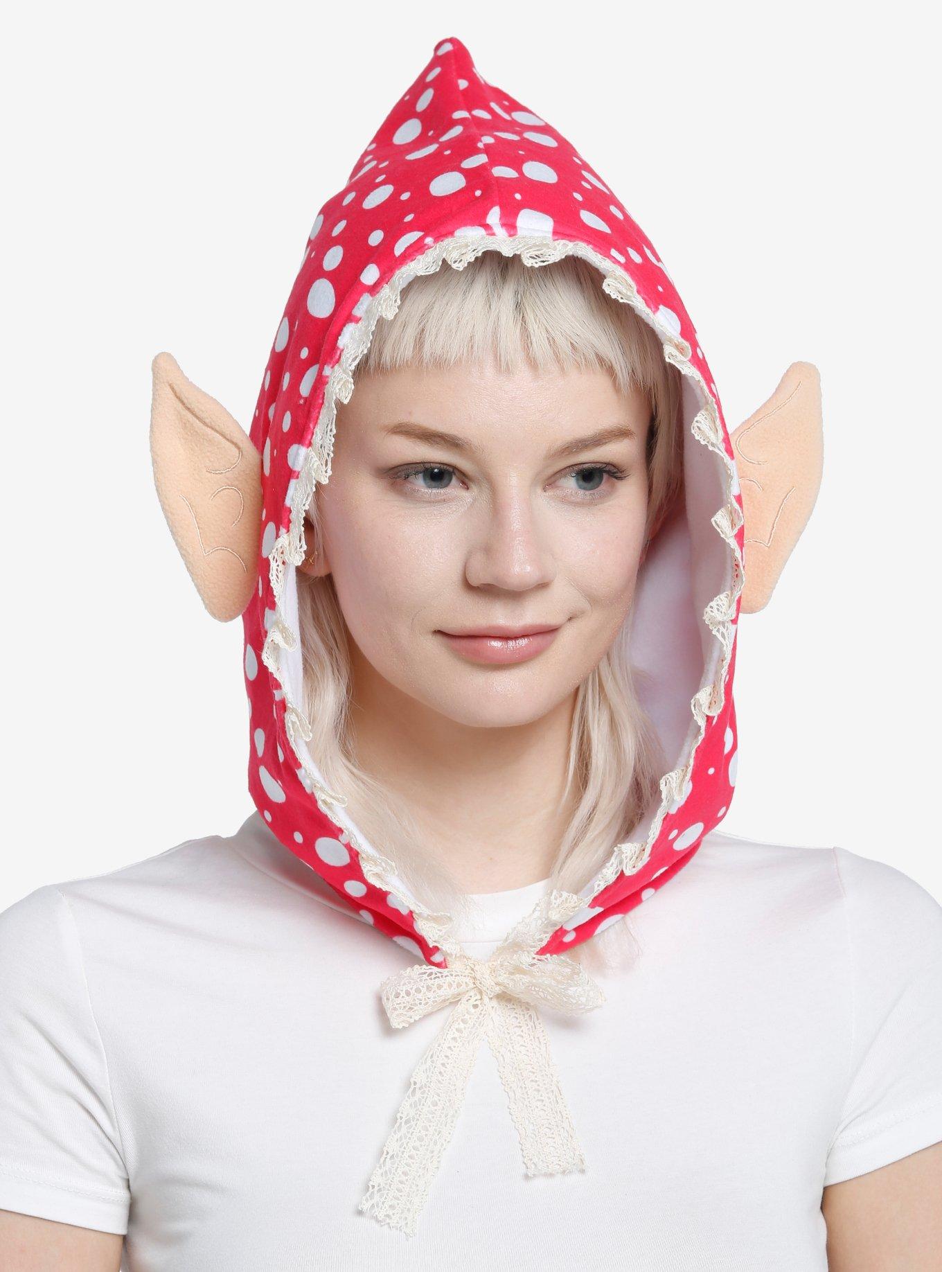 Mushroom Fairy Elf Hood, , hi-res