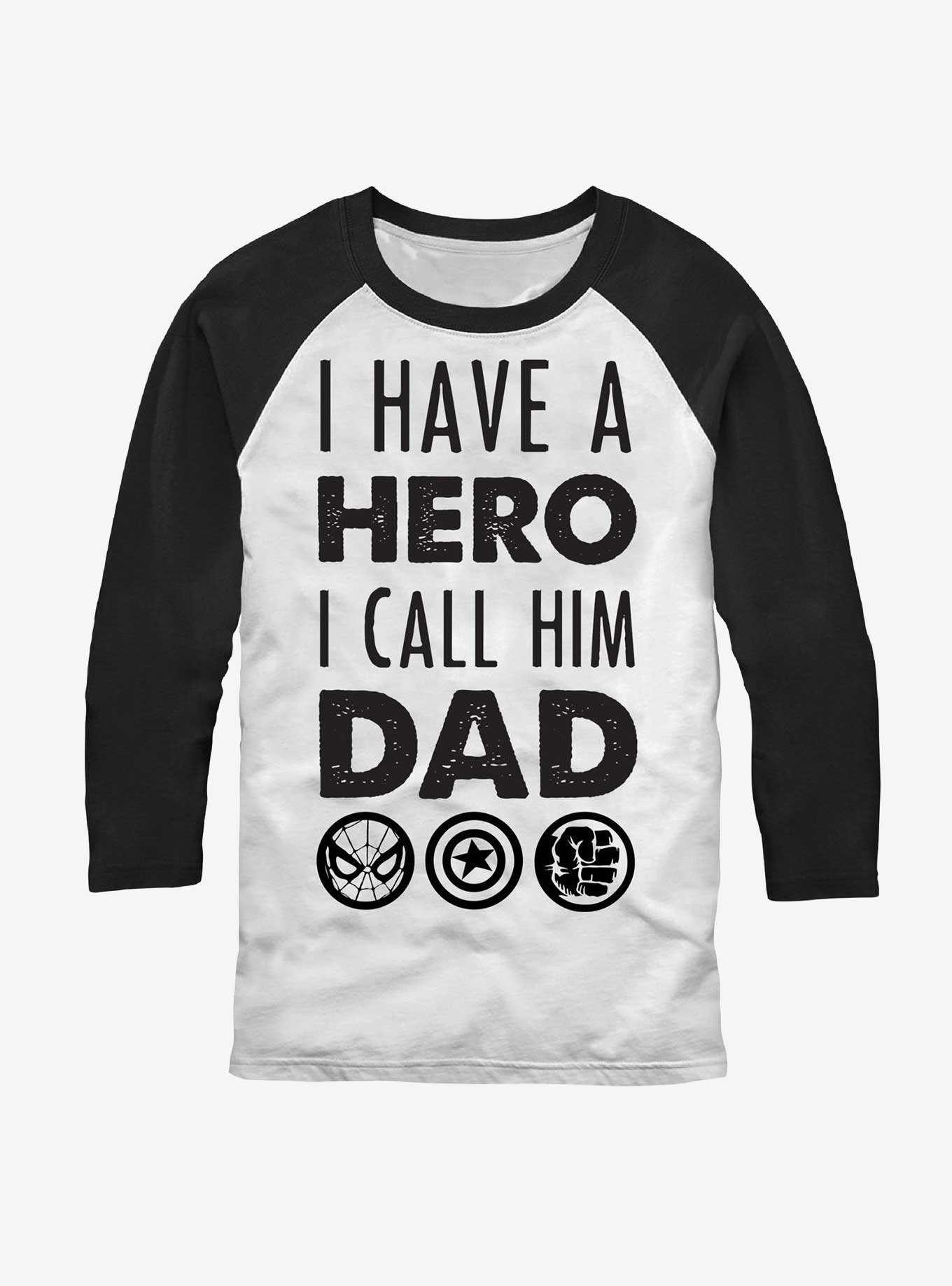 Marvel Avengers Hero Dad Raglan T-Shirt, , hi-res