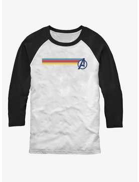 Marvel Avengers Multi Stripe Logo Raglan T-Shirt, , hi-res