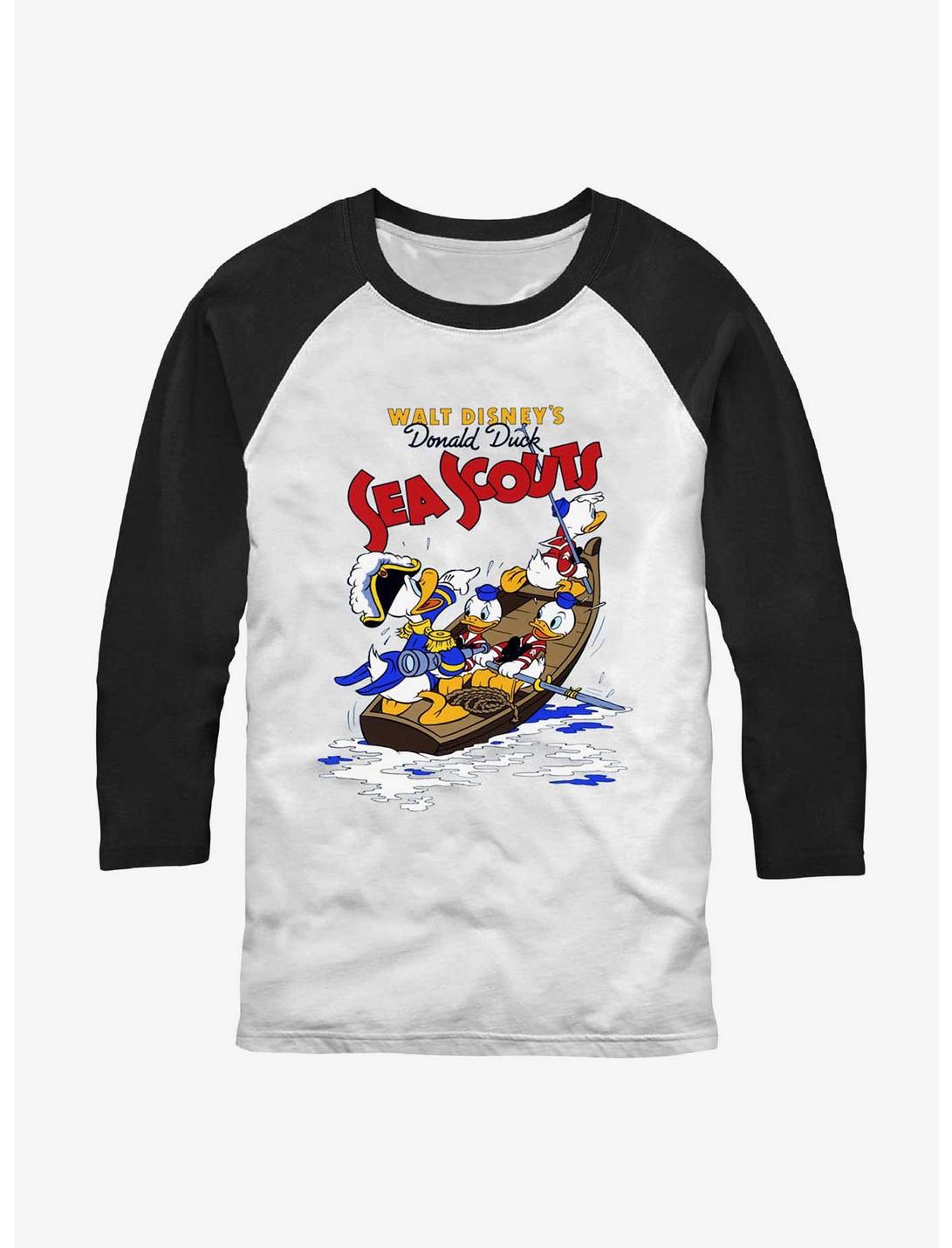 Disney Donald Duck Sea Scouts Raglan T-Shirt, WHTBLK, hi-res