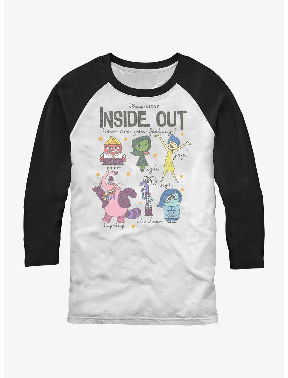 Disney Pixar Inside Out All The Feels Raglan T-Shirt, WHTBLK, hi-res