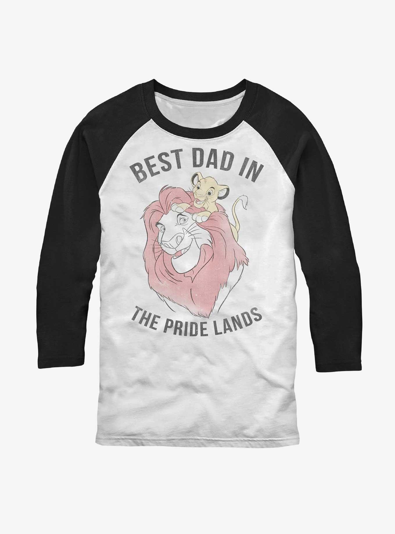 Disney The Lion King Pride Lands Dad Raglan T-Shirt, WHTBLK, hi-res