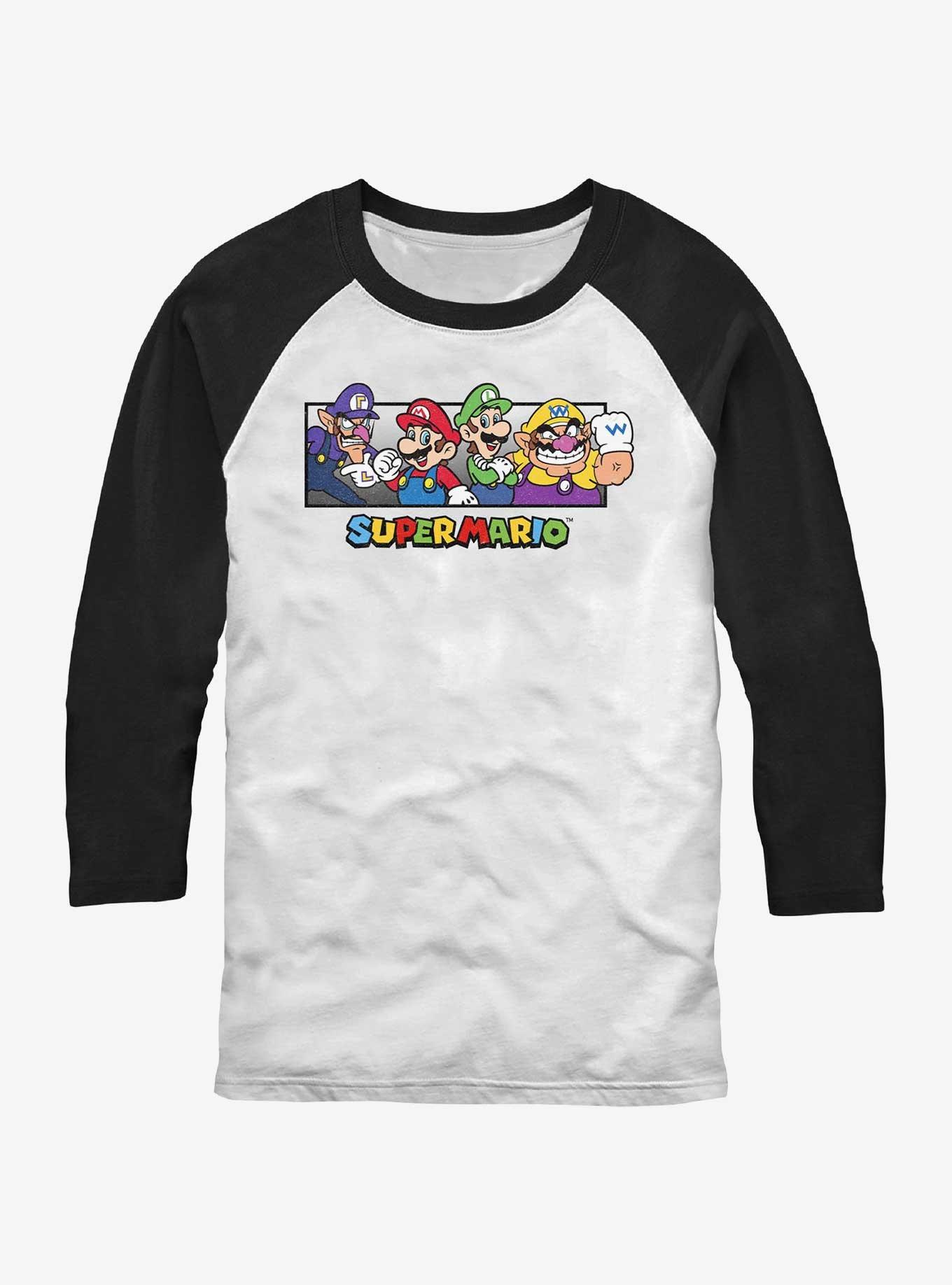 Nintendo Super Mario All The Bros Raglan T-Shirt