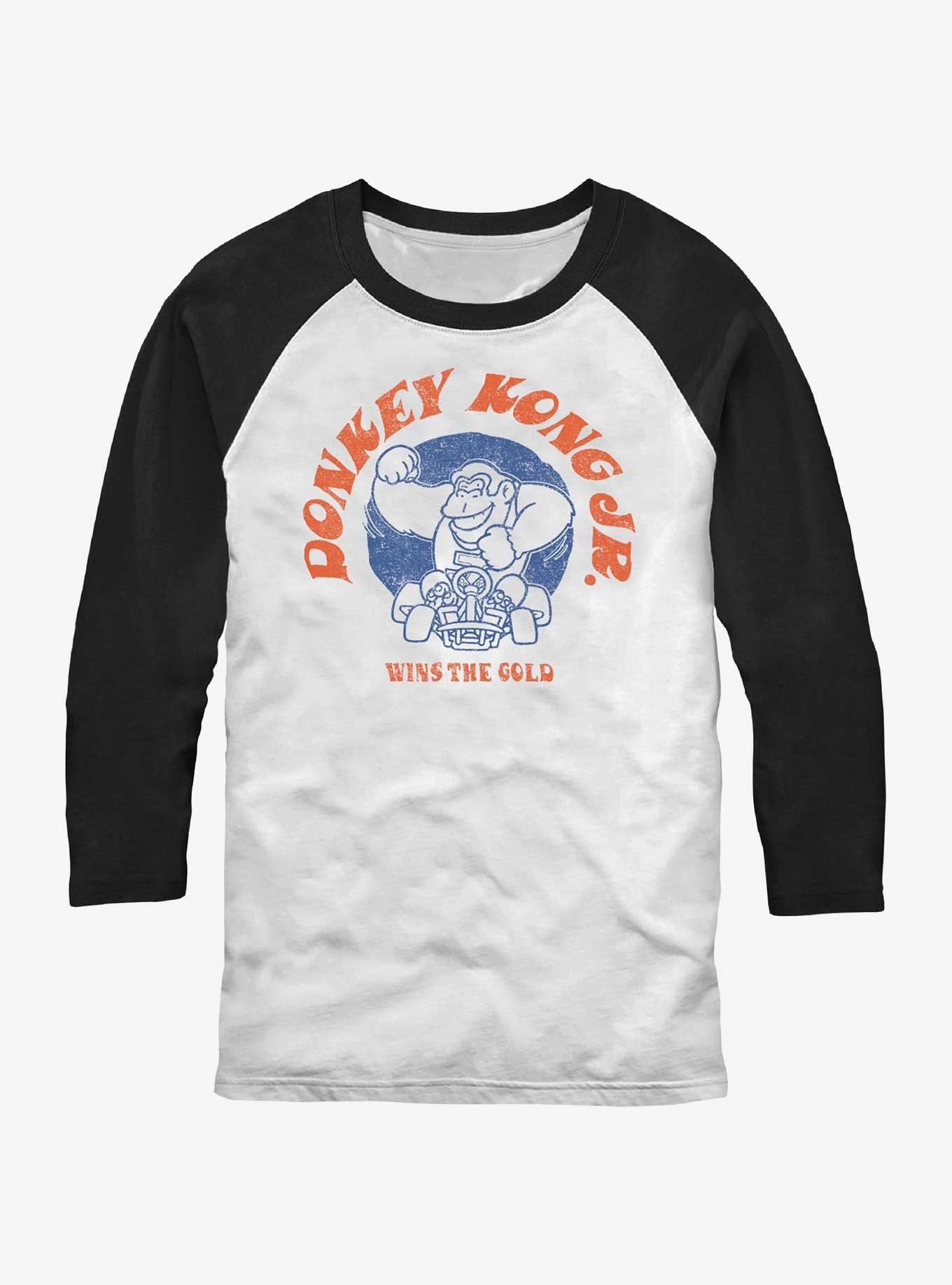 Nintendo Mario Donkey Kong Jr. Wins Gold Raglan T-Shirt