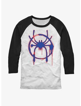 Marvel Spider-Man Miles Morales Spray Paint Logo Raglan T-Shirt, , hi-res