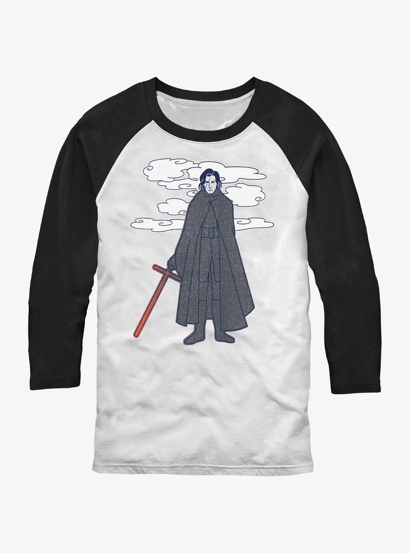 Star Wars: The Force Awakens Kylo Ren Raglan T-Shirt, WHTBLK, hi-res