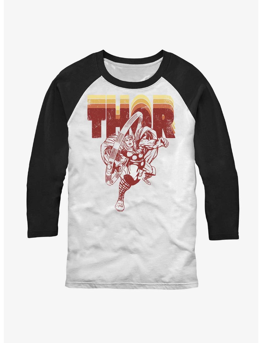 Marvel Thor Retro Thor Raglan T-Shirt, WHTBLK, hi-res