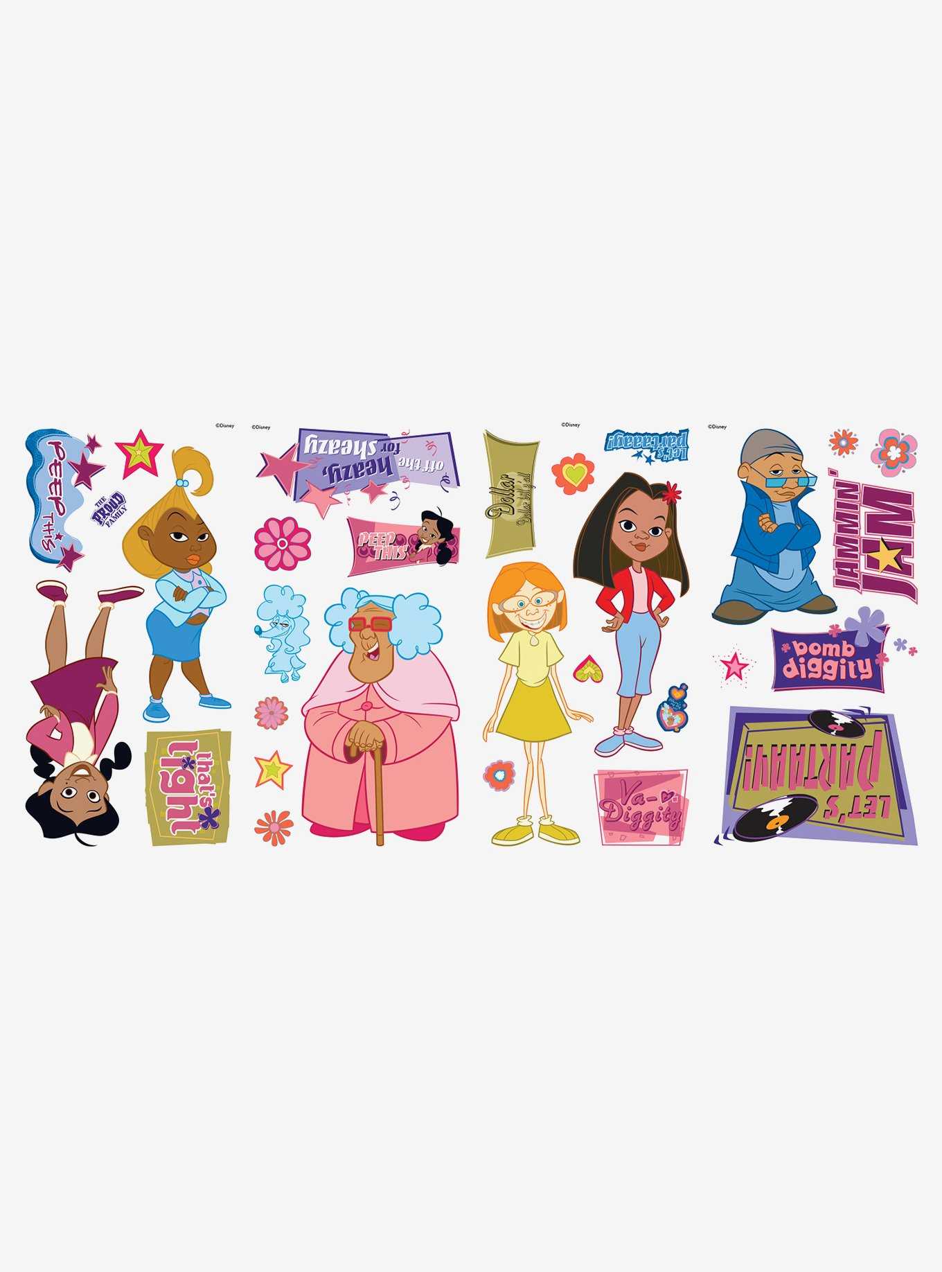 Disney The Proud Family Peel And Stick Wall Decals, , hi-res