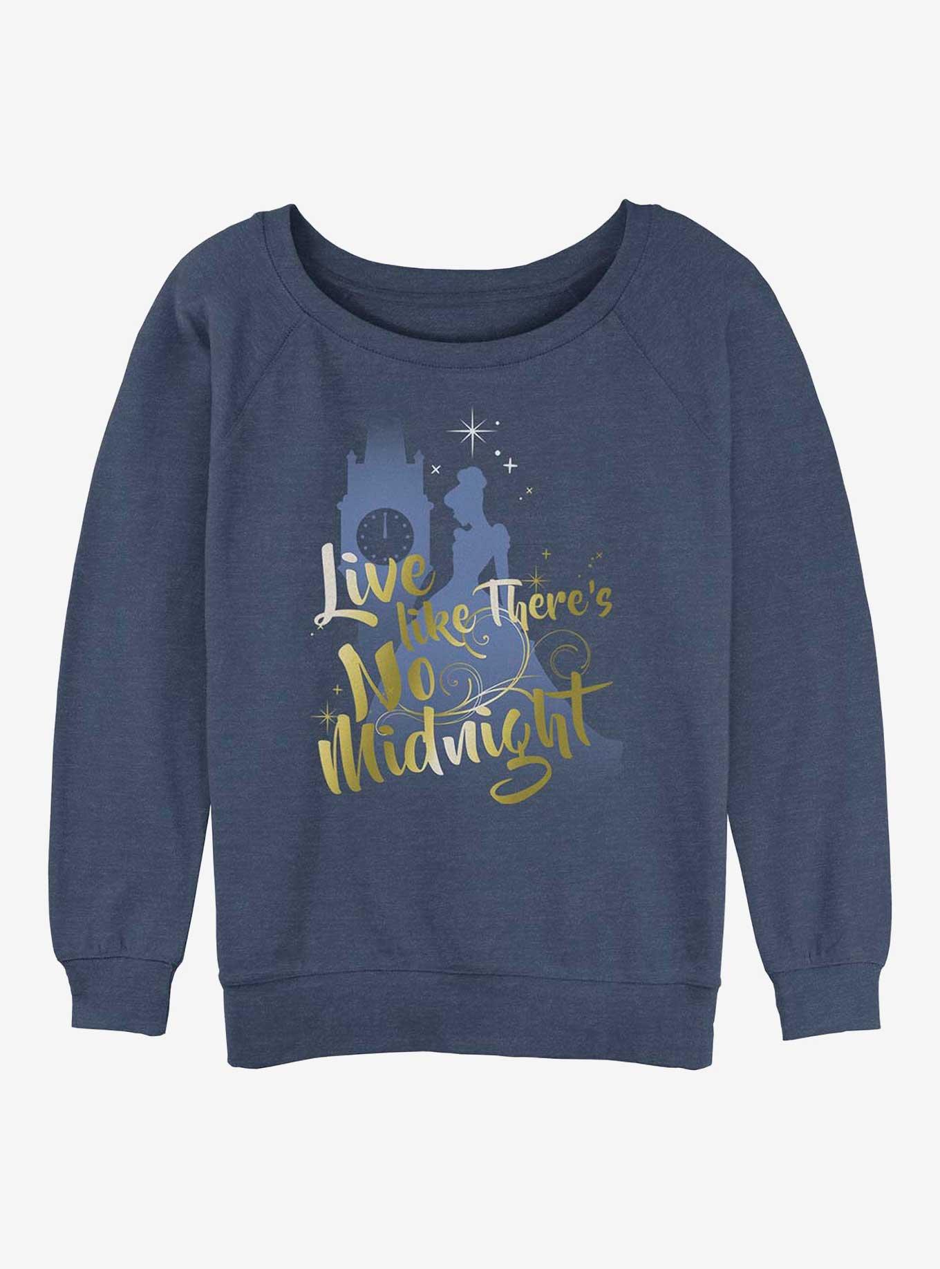 Disney Cinderella No Midnight Girls Slouchy Sweatshirt, BLUEHTR, hi-res