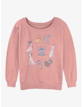 Disney Channel Disney Dogs Girls Slouchy Sweatshirt, , hi-res