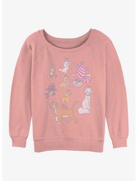 Disney Channel Disney Kitties Girls Slouchy Sweatshirt, , hi-res