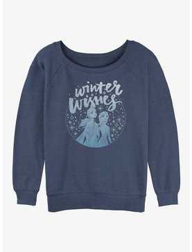 Disney Frozen 2 Winter Wishes Girls Slouchy Sweatshirt, , hi-res