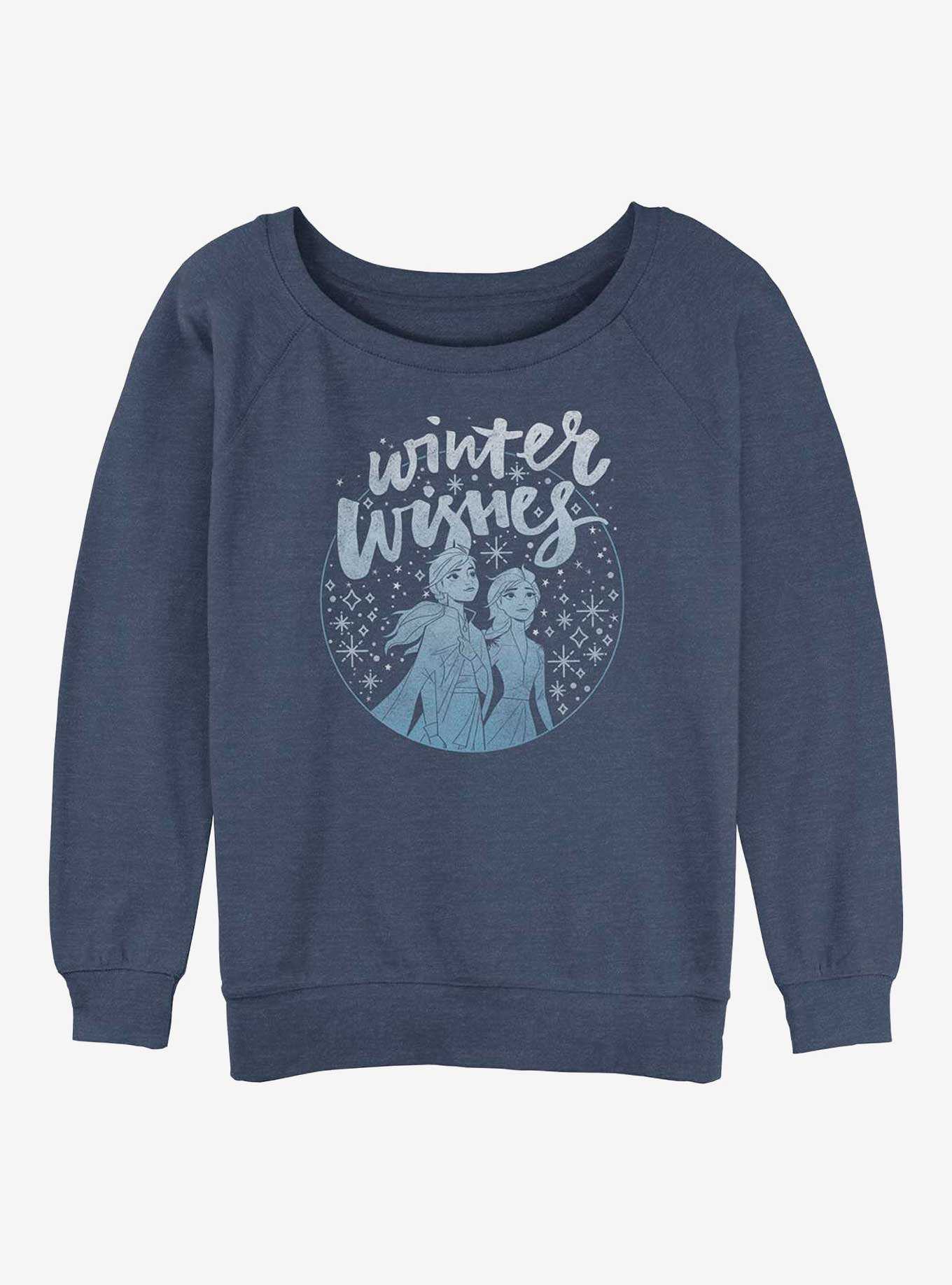 Disney Frozen 2 Winter Wishes Girls Slouchy Sweatshirt, , hi-res