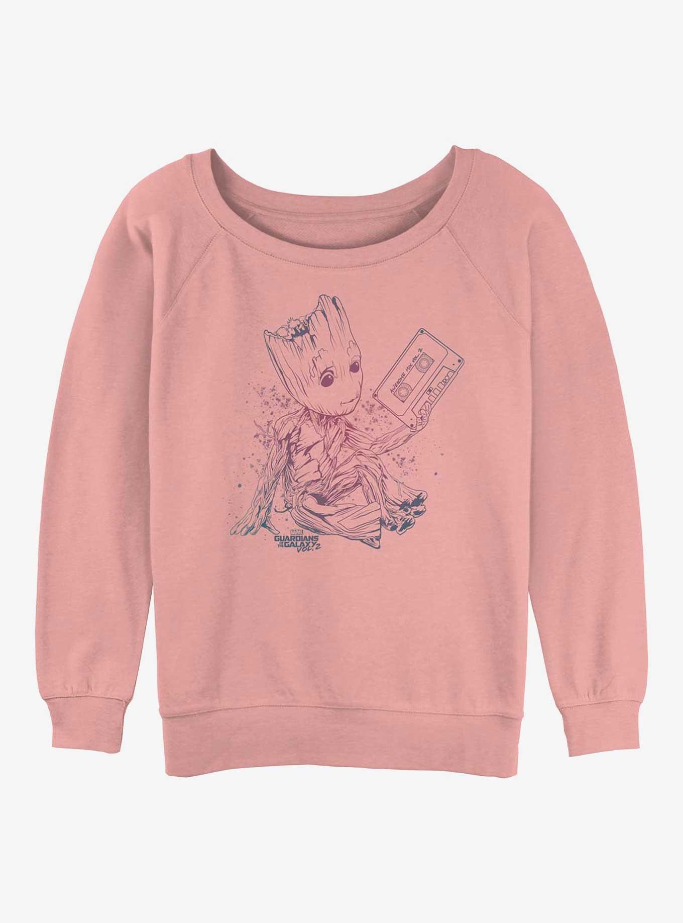 Marvel Guardians of the Galaxy Groot Girls Slouchy Sweatshirt