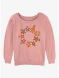 Marvel Gingerbread Cookie Circle Girls Slouchy Sweatshirt, DESERTPNK, hi-res