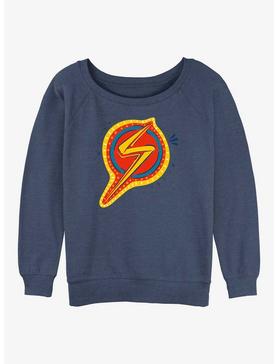 Marvel Ms. Marvel Decorative Symbol Girls Slouchy Sweatshirt, , hi-res