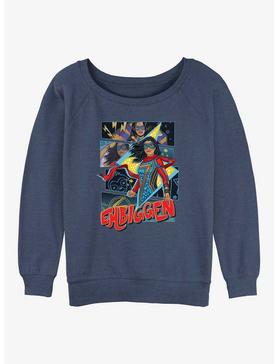 Marvel Ms. Marvel Embiggen Girls Slouchy Sweatshirt, , hi-res