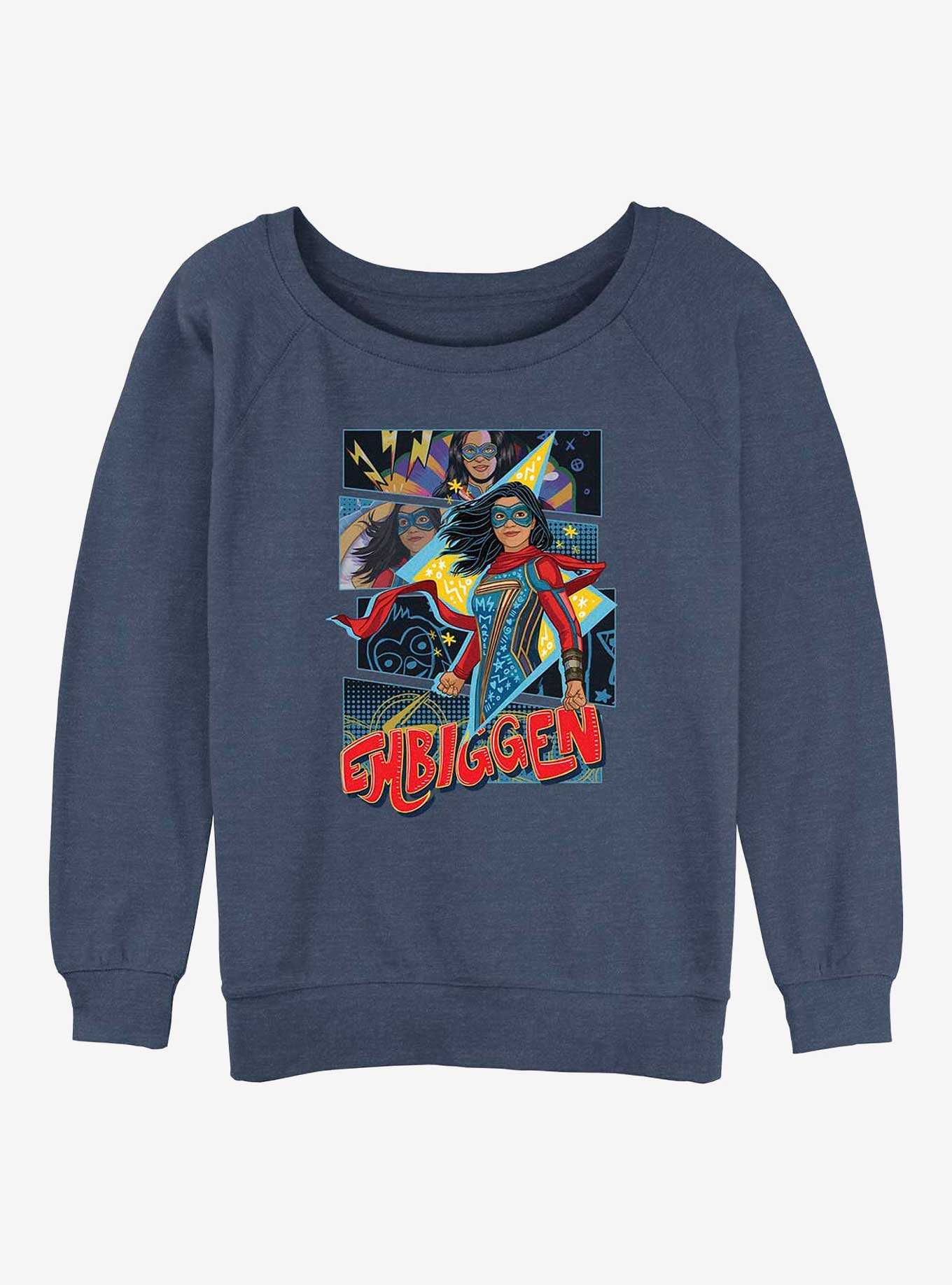 Marvel Ms. Marvel Embiggen Girls Slouchy Sweatshirt, , hi-res