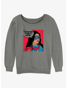 Marvel Ms. Marvel Idea Come To Life Girls Slouchy Sweatshirt, , hi-res