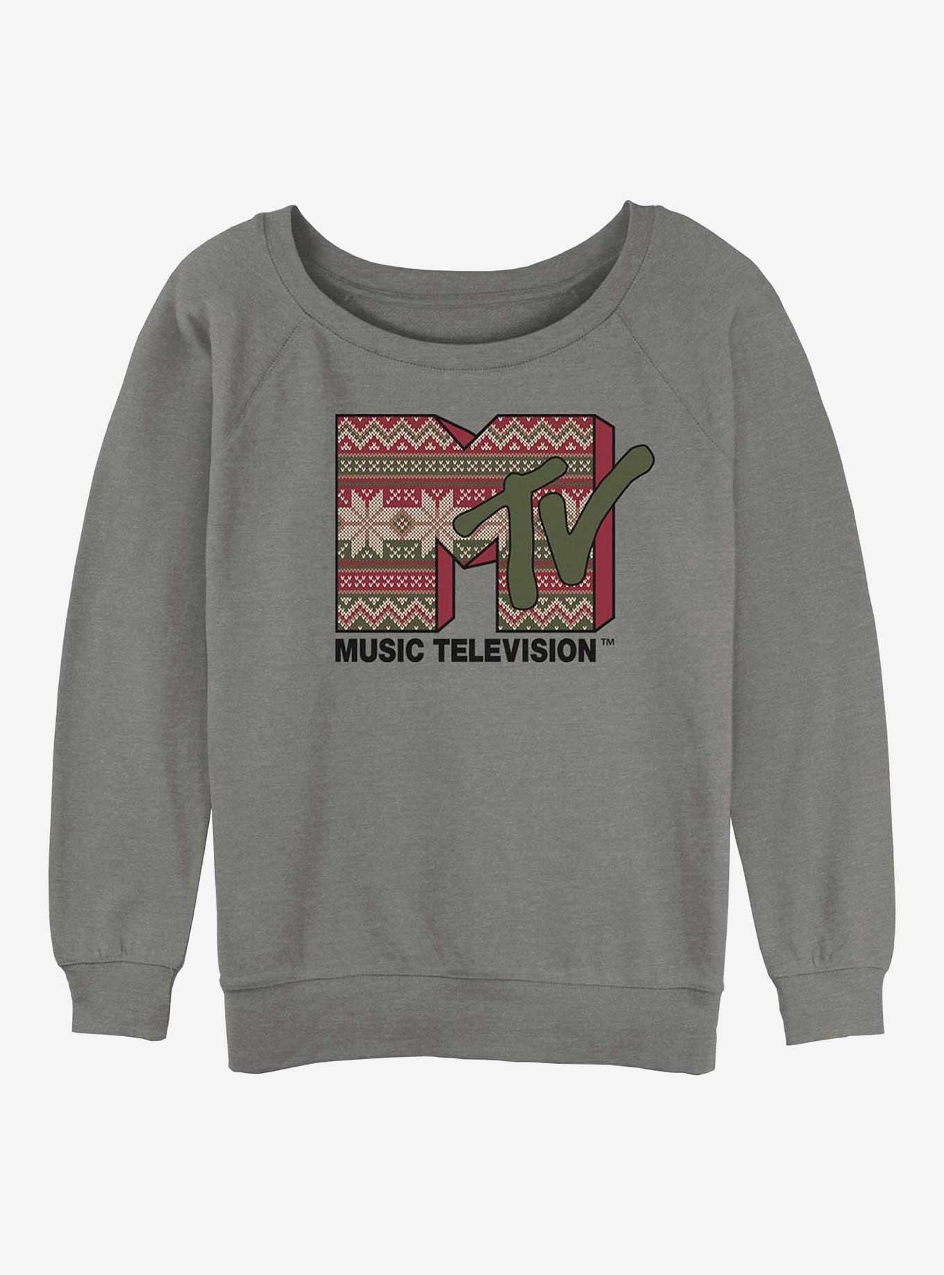 MTV Christmas Girls Slouchy Sweatshirt, , hi-res