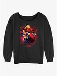Marvel Doctor Strange in the Multiverse of Madness Badge of Heroes Girls Slouchy Sweatshirt, BLACK, hi-res