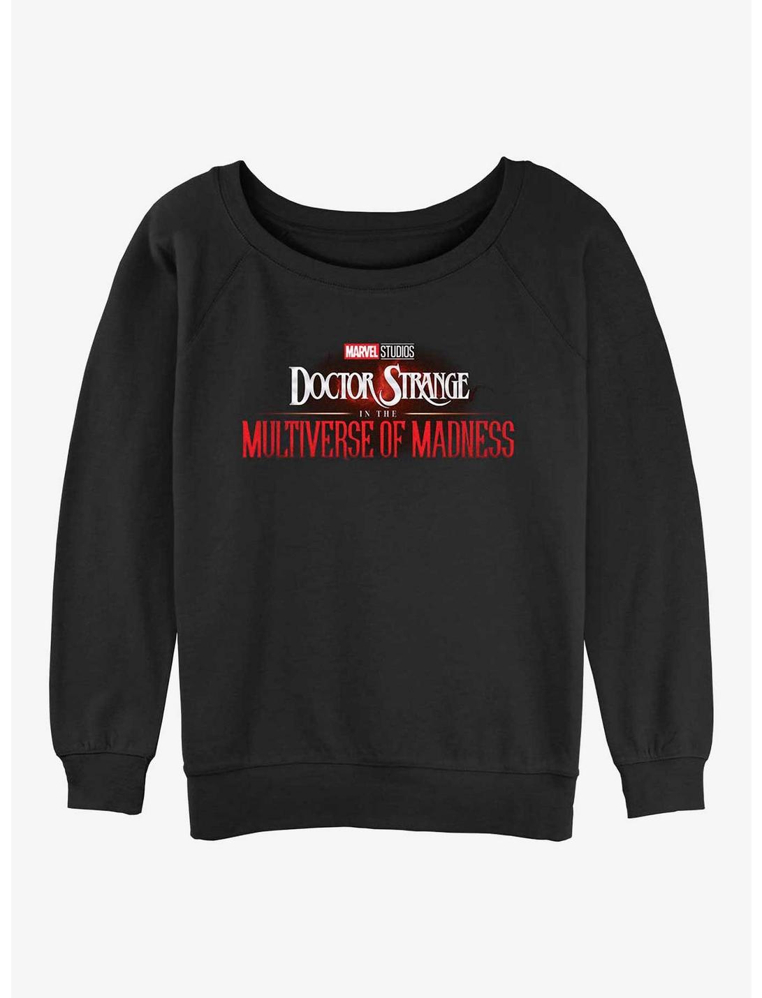 Marvel Doctor Strange in the Multiverse of Madness Logo Girls Slouchy Sweatshirt, BLACK, hi-res