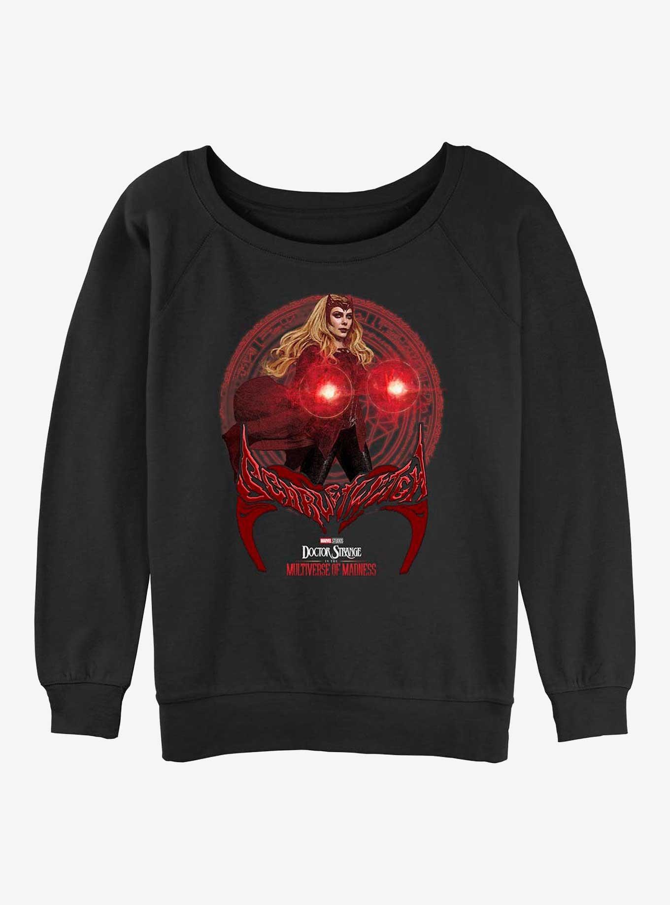 Marvel Doctor Strange the Multiverse of Madness Scarlet Spell Girls Slouchy Sweatshirt