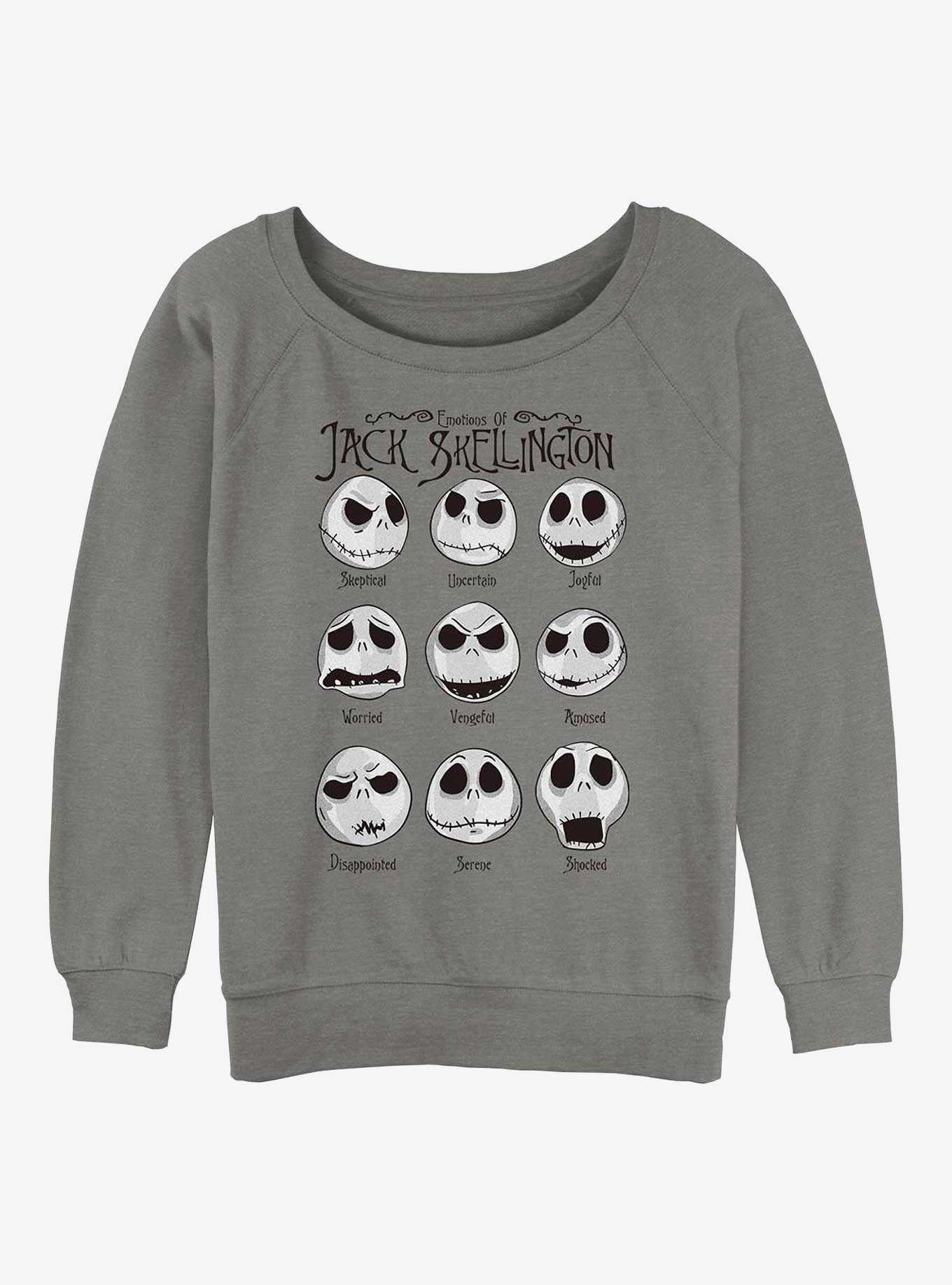 Disney The Nightmare Before Christmas Jack Emotions Girls Slouchy Sweatshirt, , hi-res
